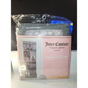 Juicy Couture Over the Door Hanging Organizer Gray